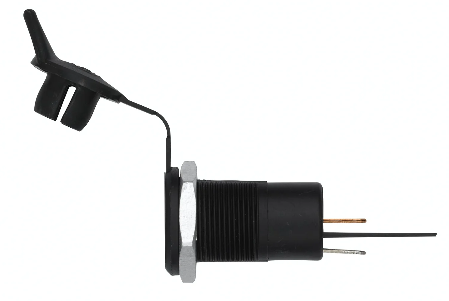 HELLA - 8JB 004 777-001 - Steckdose, 12V, 1-polig, Flachsteckanschluss, Stecker: Flachstecker, Menge:
