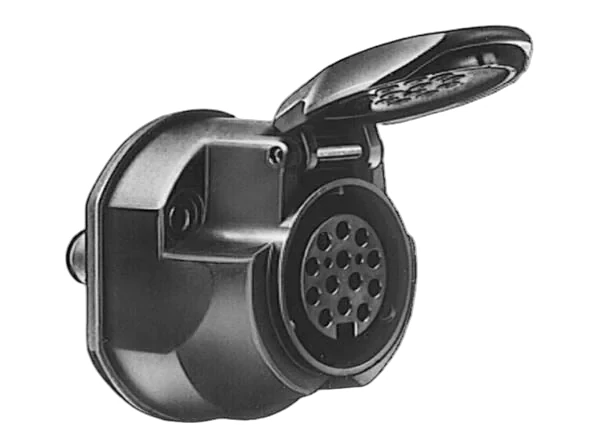 HELLA - 8JB 005 949-001 - Steckdose, 12V, 13-polig, Schraubanschluss, Stecker: Schraubkontakt, Menge: