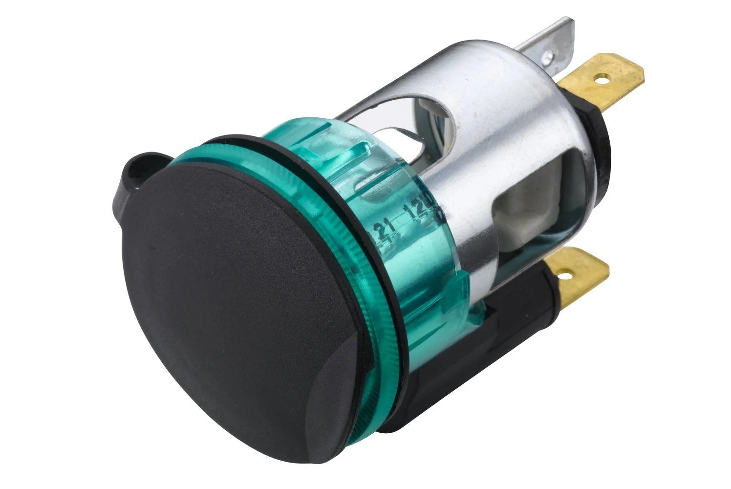 HELLA - 8JB 008 023-011 - Steckdose, 12V, 2-polig, Einbau, Stecker: Flachstecker