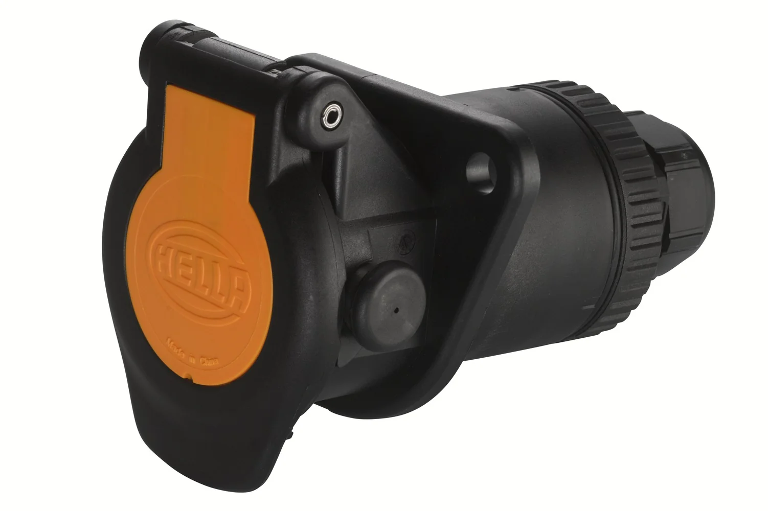 HELLA - 8JB 011 895-001 - Steckdose, 12V, 7-polig, Schraubanschluss, Stecker: Rundstecker, Menge: 1