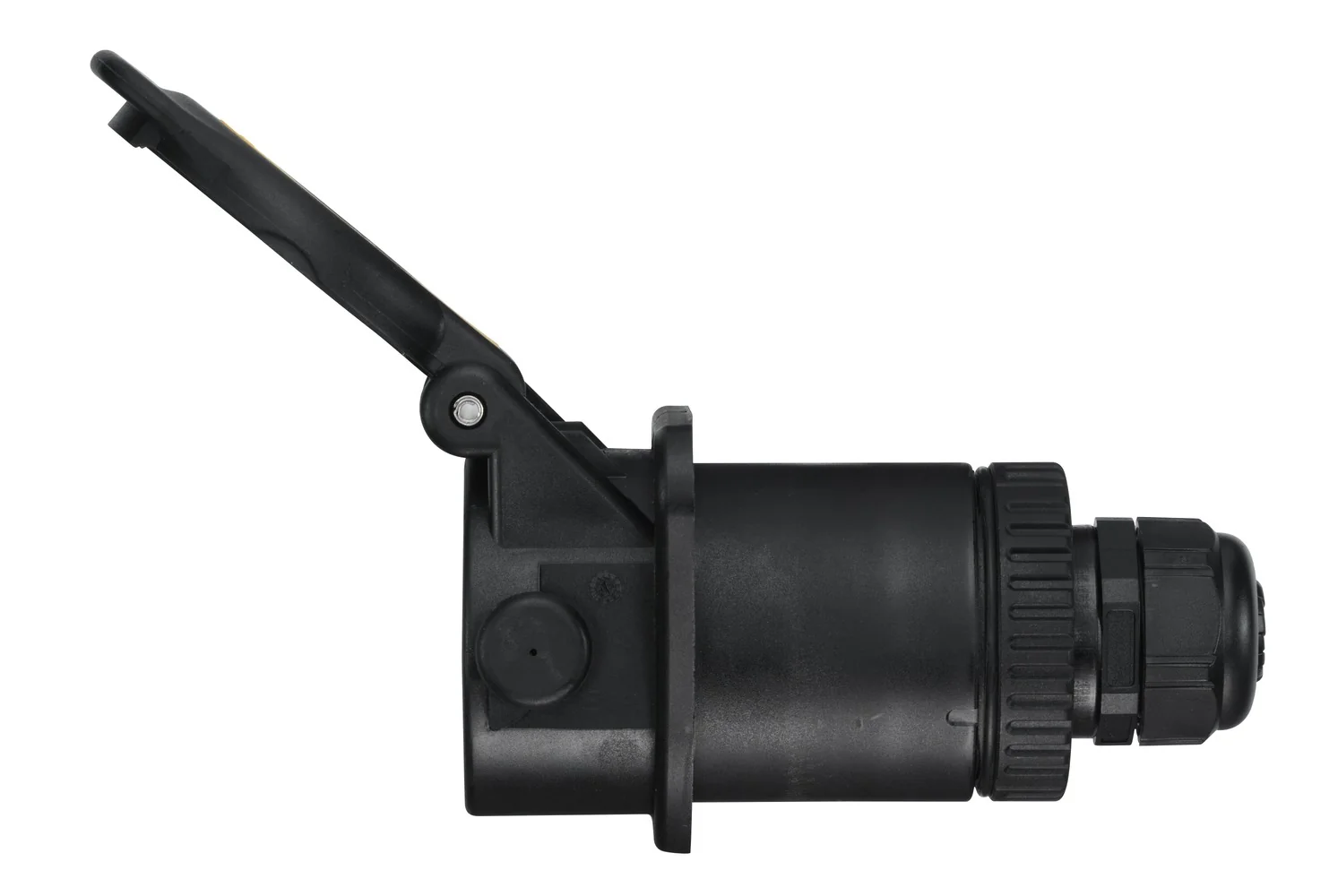 HELLA - 8JB 011 895-001 - Steckdose, 12V, 7-polig, Schraubanschluss, Stecker: Rundstecker, Menge: 1