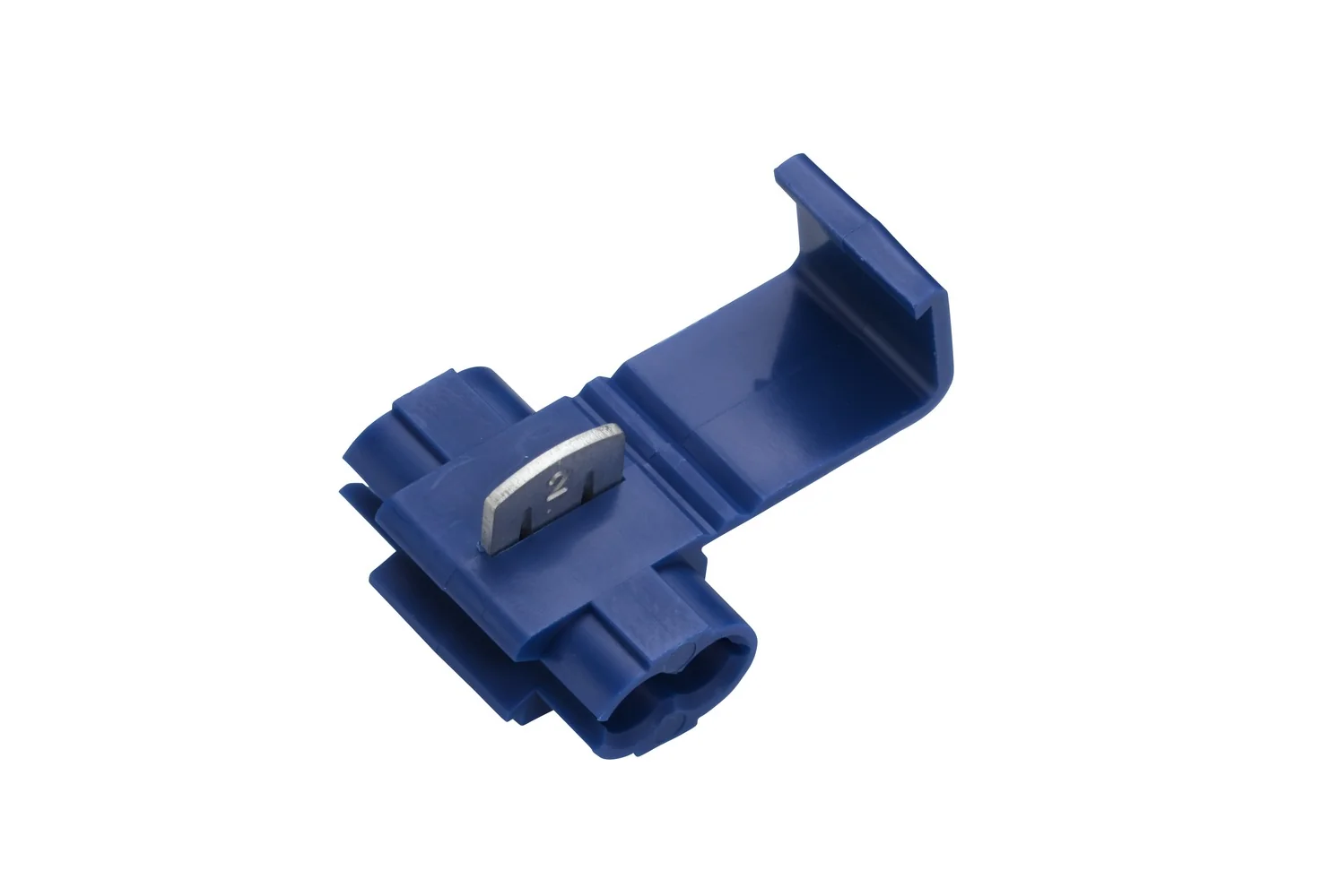 HELLA - 8KV 705 123-813 - Leitungsverbinder, blau, 0.8mm², 2.0mm², Länge: 26.8mm, Messing, Menge: 5