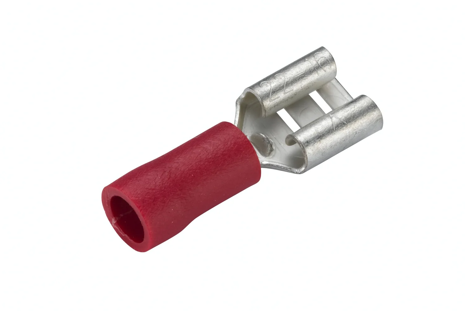 HELLA - 8KW 044 036-812 - Leitungsverbinder, rot, 0.5mm², 1.0mm², Länge: 20.8mm, Messing, Menge: 15