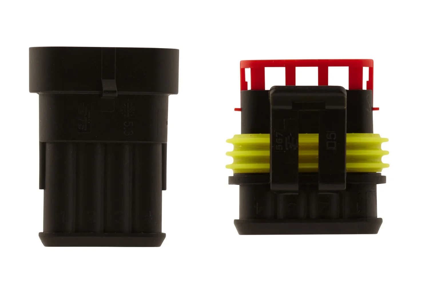 HELLA - 8KW 744 808-801 - Leitungsverbinder, 4-polig, 0.75mm², 2.5mm², Menge: 1