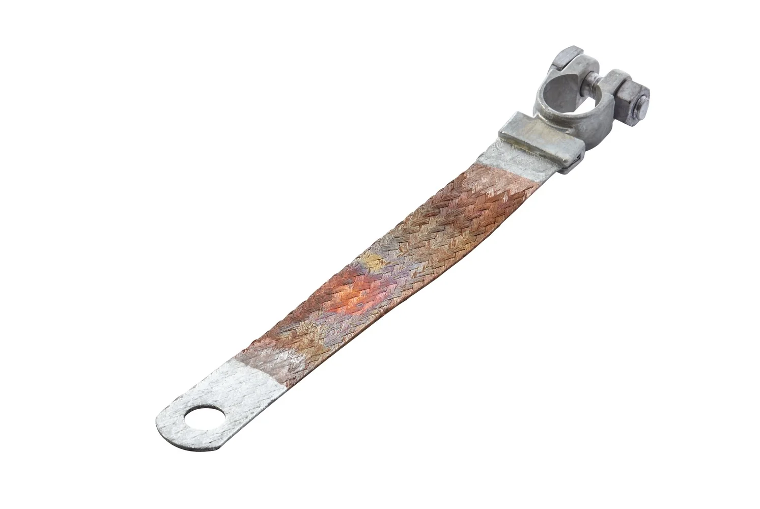HELLA - 8KX 091 391-001 - Masseband, für Minuspol, 80A, Batteriepol-Ø: 15.9mm, Länge: 180mm, 21.2mm²