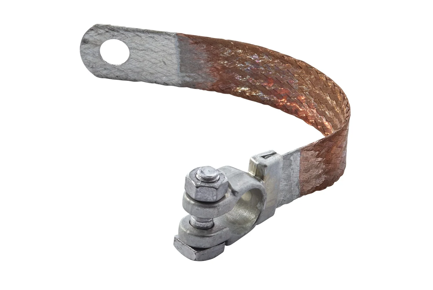 HELLA - 8KX 091 391-001 - Masseband, für Minuspol, 80A, Batteriepol-Ø: 15.9mm, Länge: 180mm, 21.2mm²