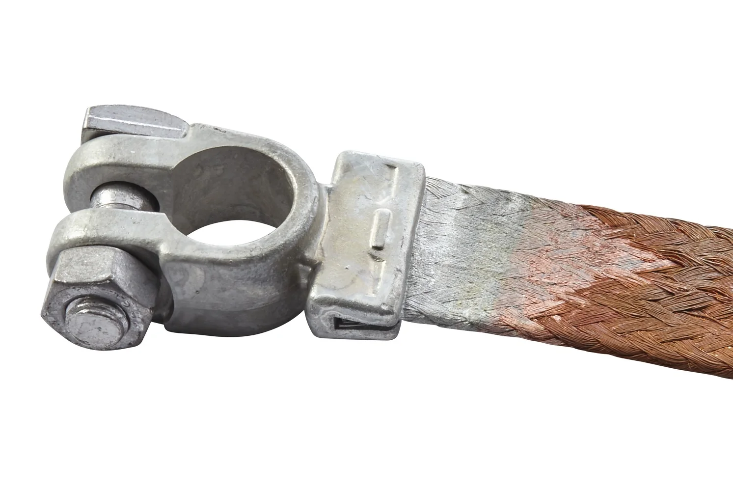 HELLA - 8KX 091 391-001 - Masseband, für Minuspol, 80A, Batteriepol-Ø: 15.9mm, Länge: 180mm, 21.2mm²