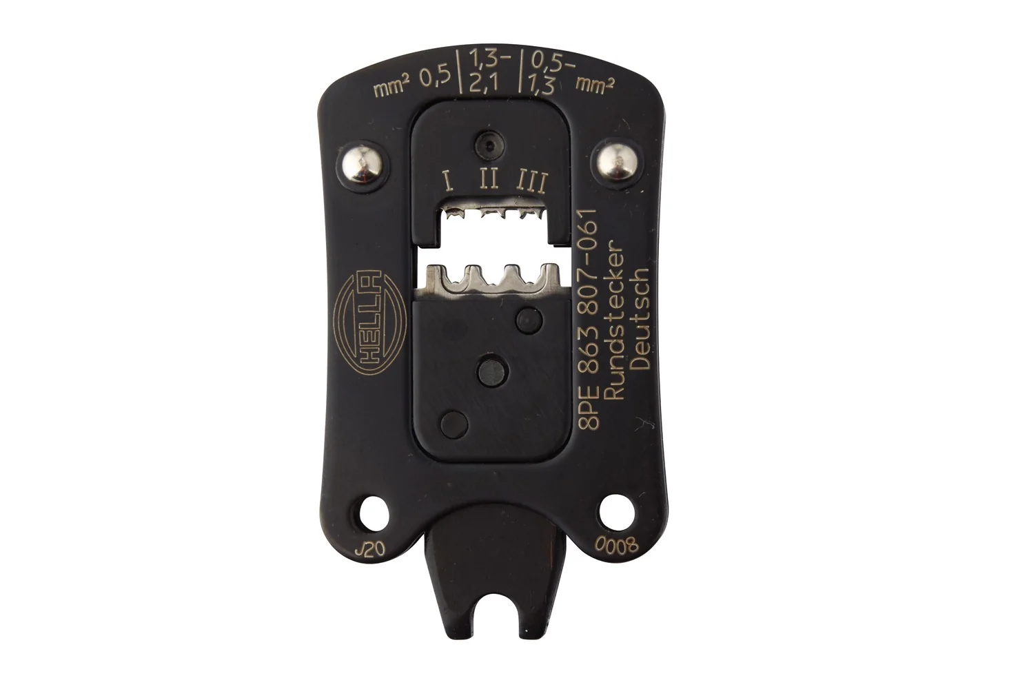 HELLA - 8PE 863 807-061 - Crimpzangeneinsatz, Metall, schwarz