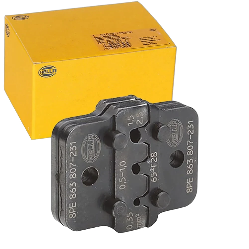 HELLA - 8PE 863 807-211 - Crimpzangeneinsatz, Metall, schwarz, Ø von: 0.5mm, Ø bis: 6.0mm