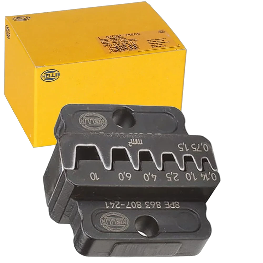 HELLA - 8PE 863 807-211 - Crimpzangeneinsatz, Metall, schwarz, Ø von: 0.5mm, Ø bis: 6.0mm