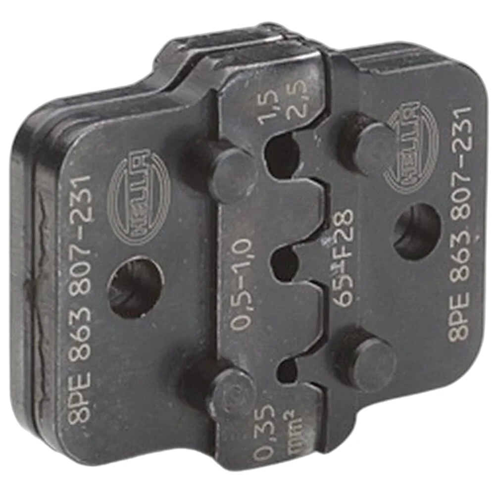 HELLA - 8PE 863 807-231 - Crimpzangeneinsatz, Metall, schwarz, Ø von: 0.35mm, Ø bis: 2.5mm