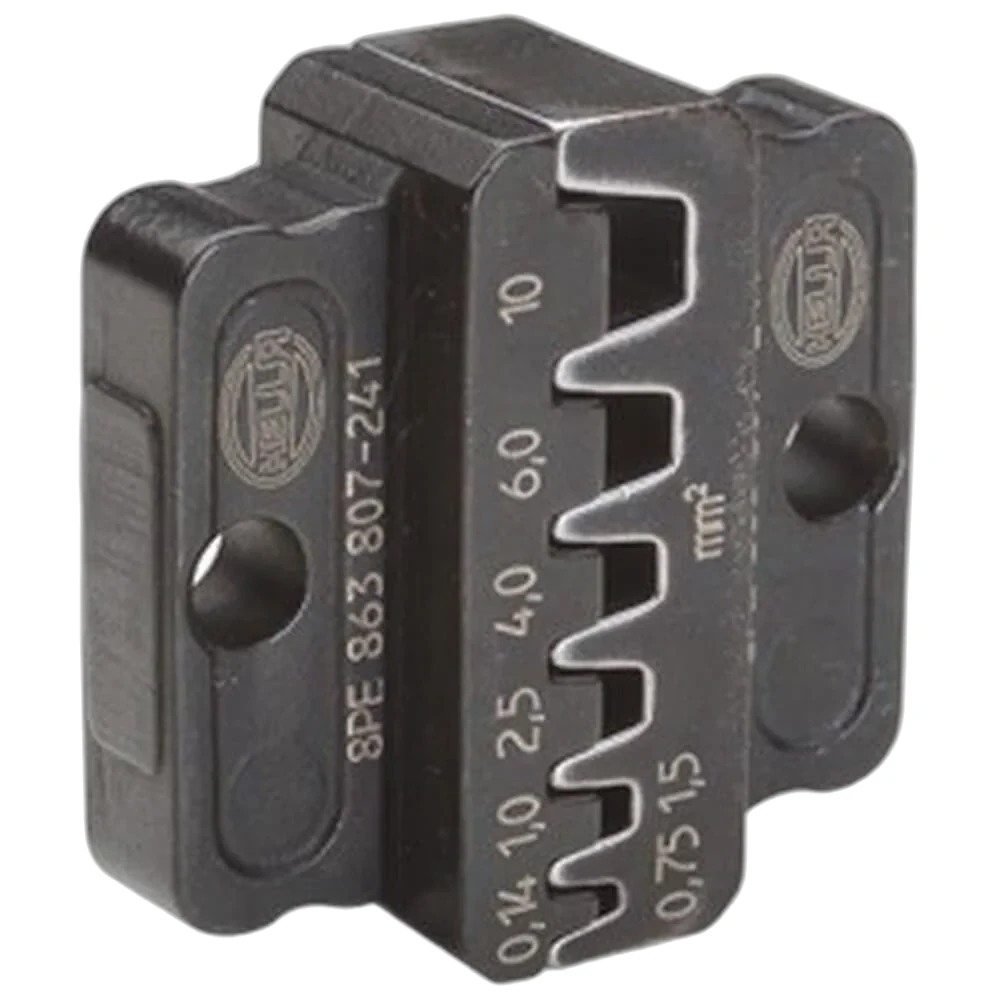 HELLA - 8PE 863 807-231 - Crimpzangeneinsatz, Metall, schwarz, Ø von: 0.35mm, Ø bis: 2.5mm
