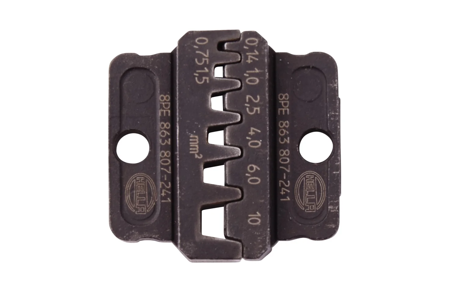 HELLA - 8PE 863 807-241 - Crimpzangeneinsatz, Metall, schwarz, Ø von: 0.14mm, Ø bis: 10mm