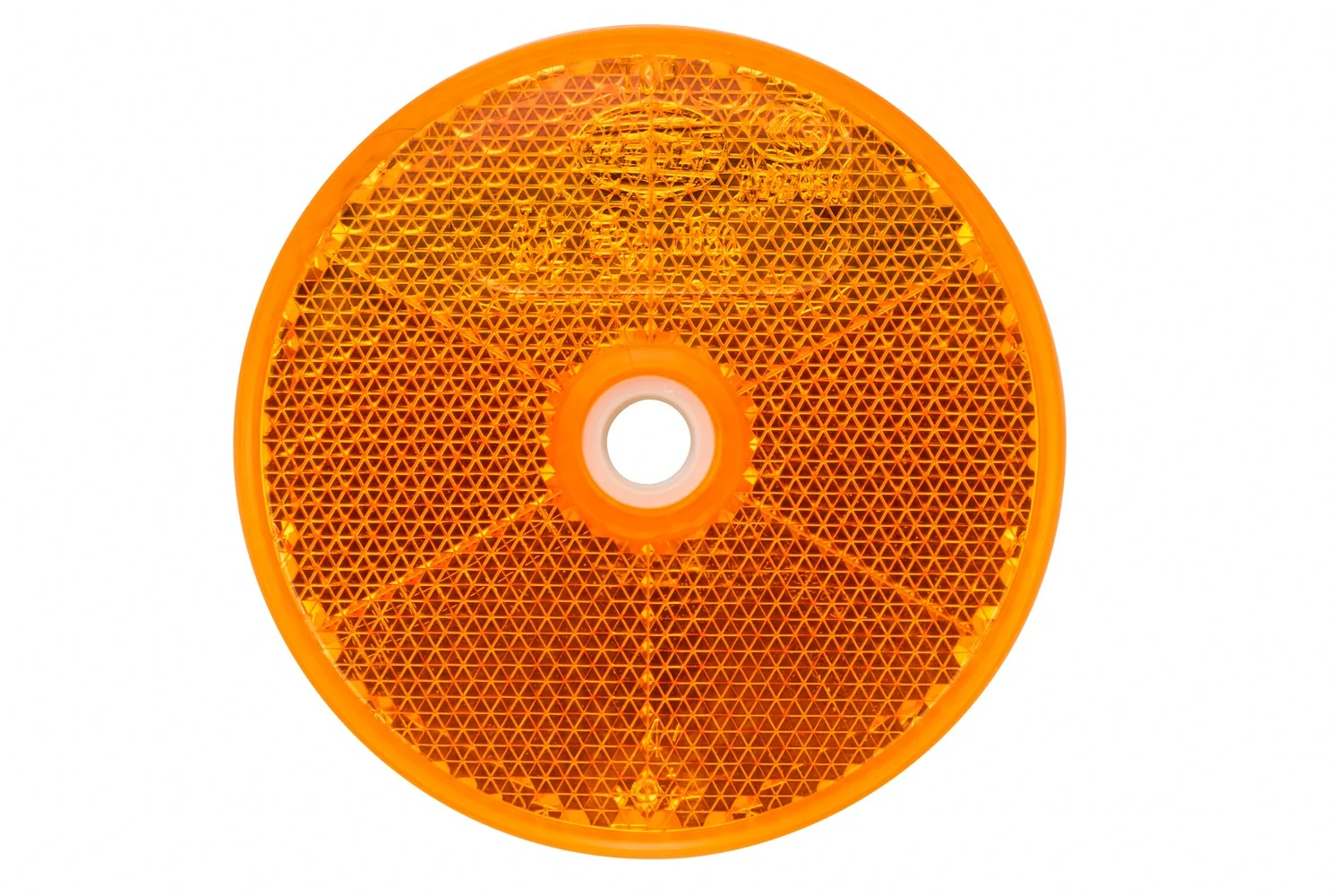 HELLA - 8RA 002 014-872 - Rückstrahler, Lichtscheibenfarbe: gelb (amber), rund, geschraubt/Anbau