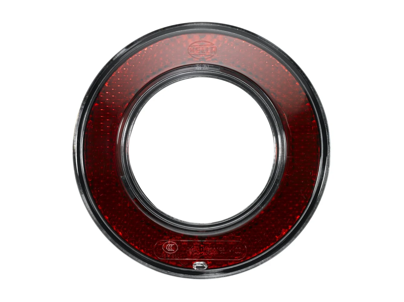 HELLA - 8RA 008 405-001 - Rückstrahler, Lichtscheibenfarbe: rot, Ringform, Einbau/Schraubanschluss