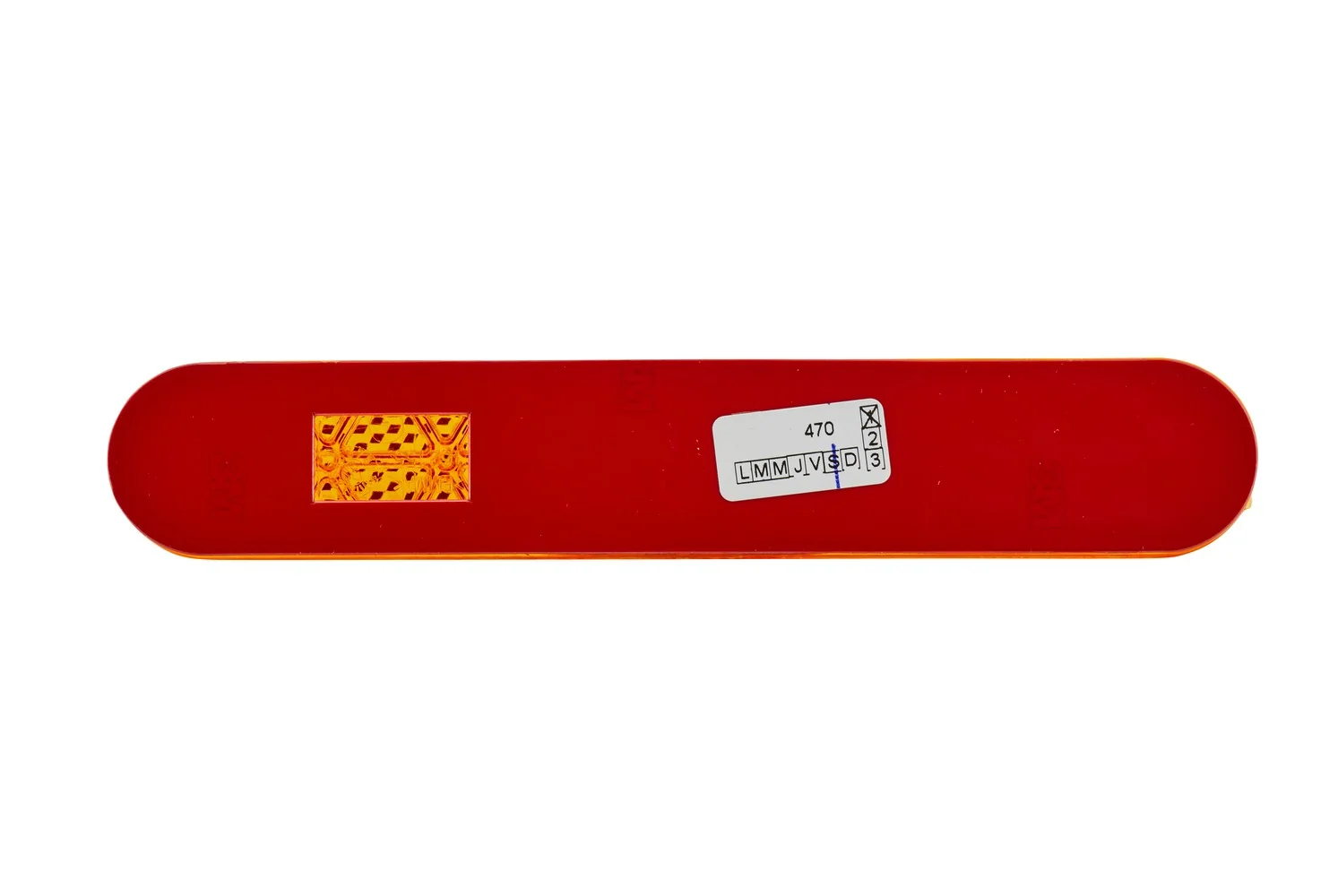 HELLA - 8RA 009 226-127 - Rückstrahler, Lichtscheibenfarbe: gelb (amber), oval, geklebt/Anbau