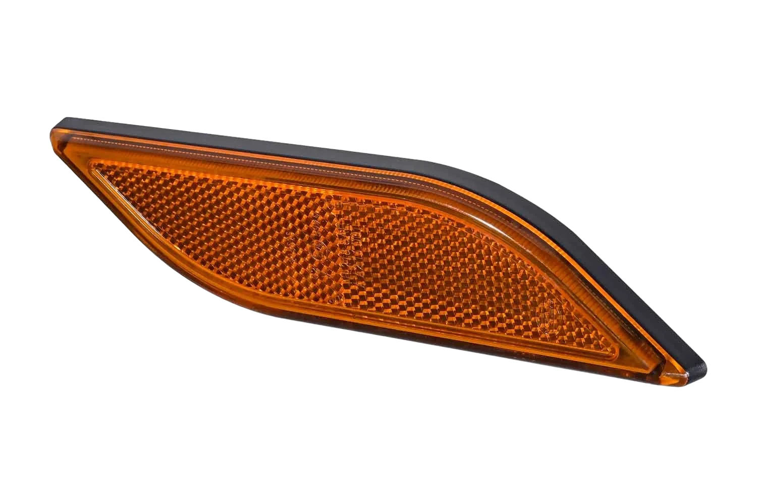 HELLA - 8RA 013 347-021 - Rückstrahler, Shapeline Style, Lichtscheibenfarbe: weiß, rechteckig, geklebt – Vorne Rechts