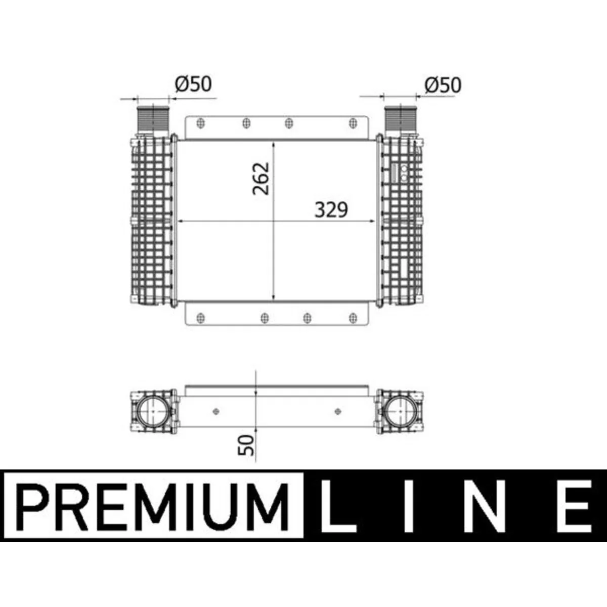 Mahle - CI 545 000P - Ladeluftkühler für CASE