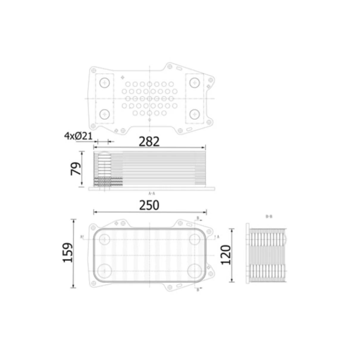 Mahle - CLC 304 000S - Ölkühler für ABG TITAN