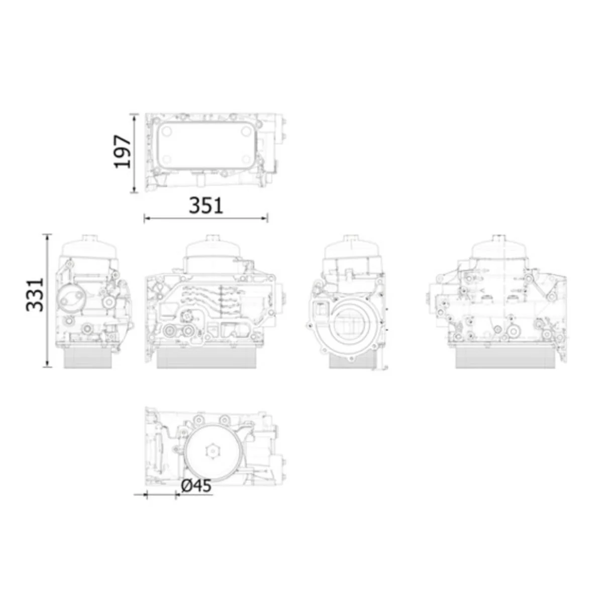 Mahle - CLC 311 000S - Ölkühler für ABG TITAN