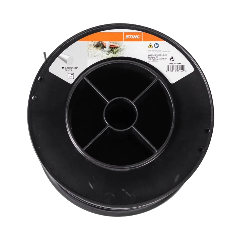 Stihl - 0000-930-2290 - Runde Linie Durchmesser 3,3 mm x 228,0 m Schwarz