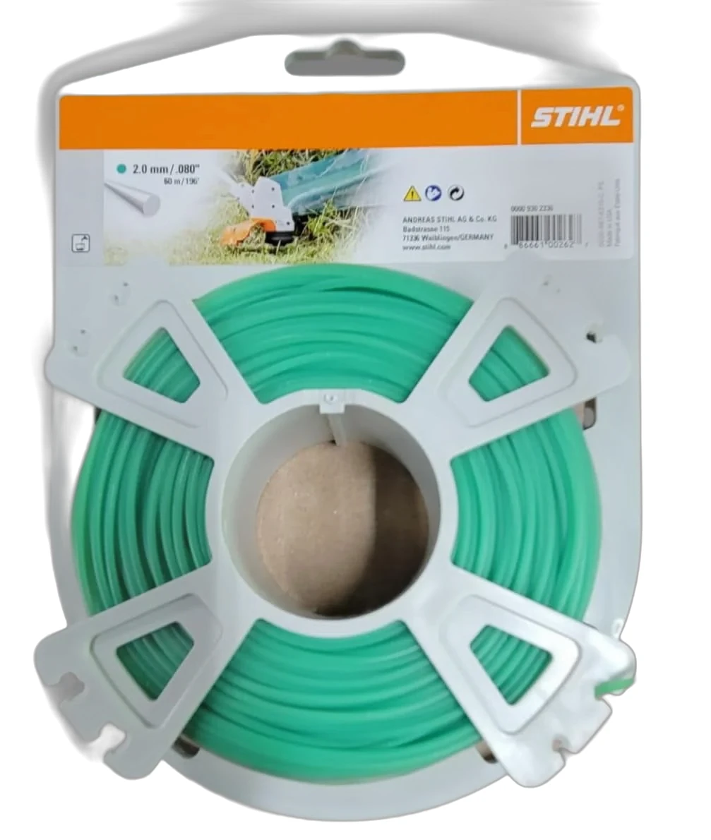 Stihl - 0000-930-2336 - Runde Linie Durchmesser 2,0 mm x 60,0 m Grün
