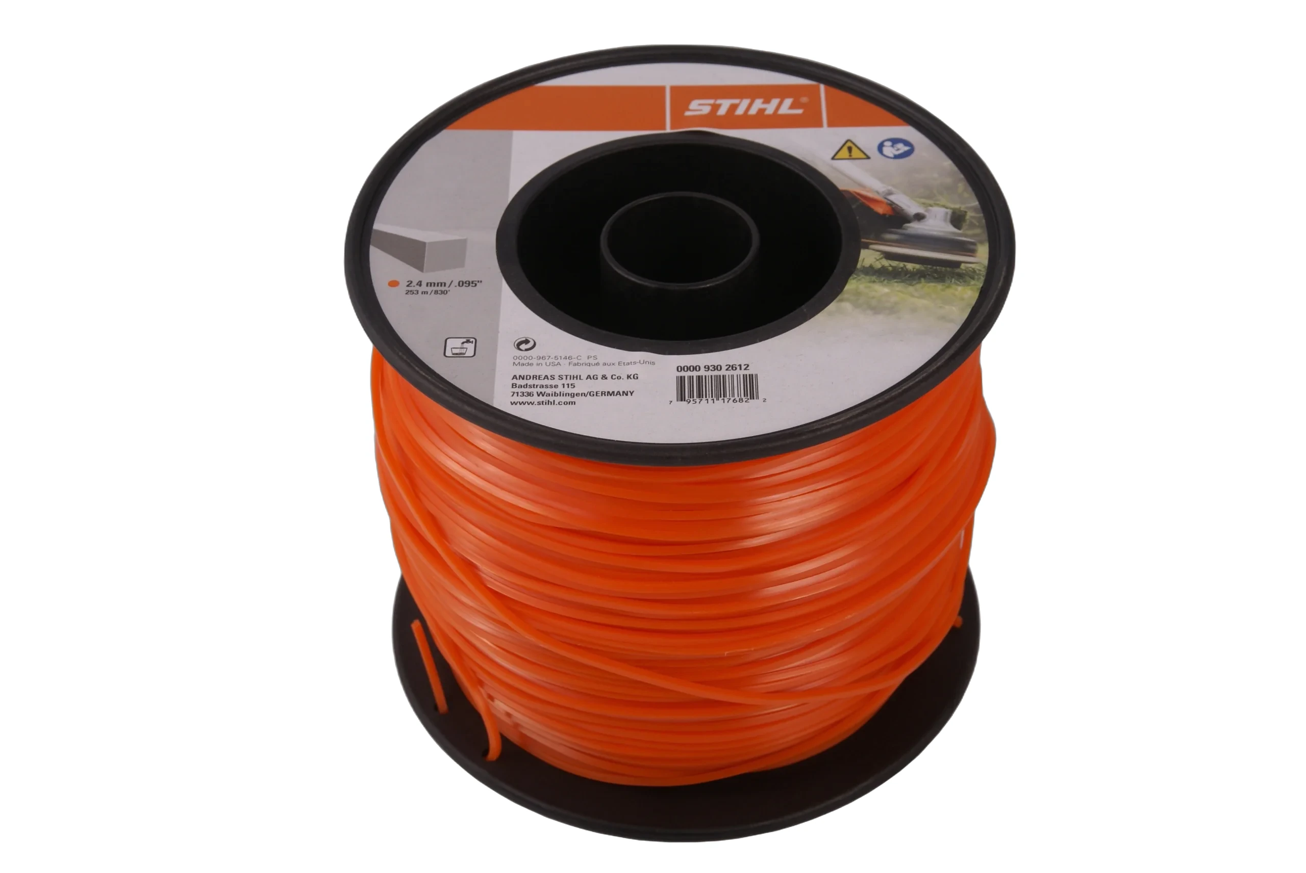 Stihl - 0000-930-2612 - Eckige Linie Durchmesser 2,4 mm x 253,0 m