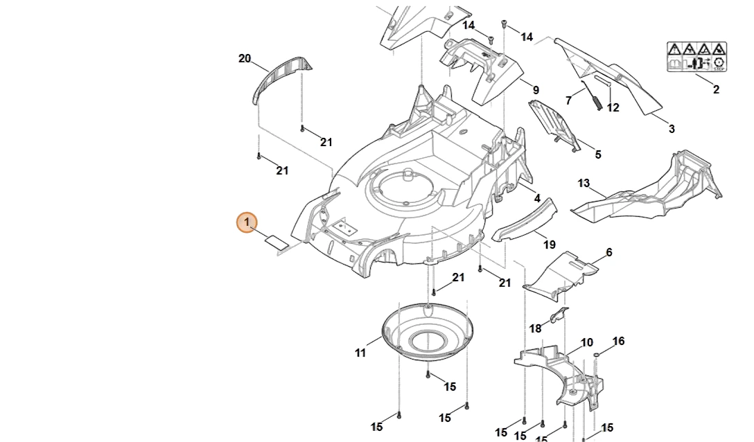 Stihl - 0000-967-1000 - Platte
