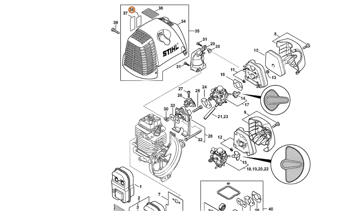 Stihl - 0000-967-7236 - Informationsschild Verschluss