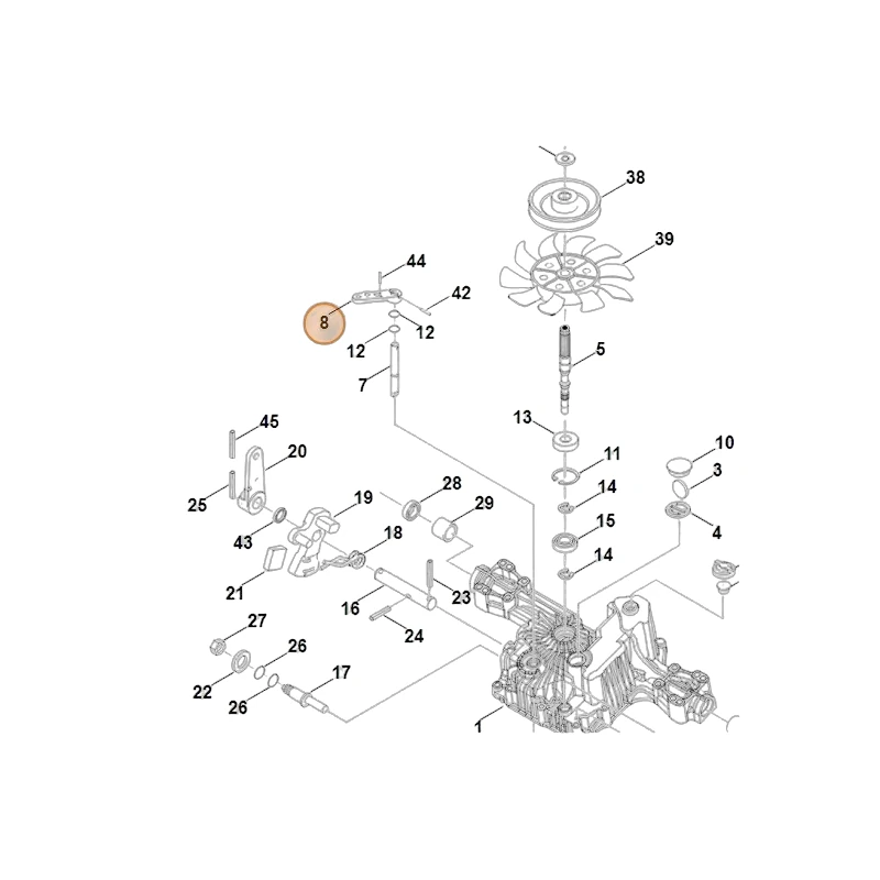 Stihl - 0010-643-3600 - Schalthebel