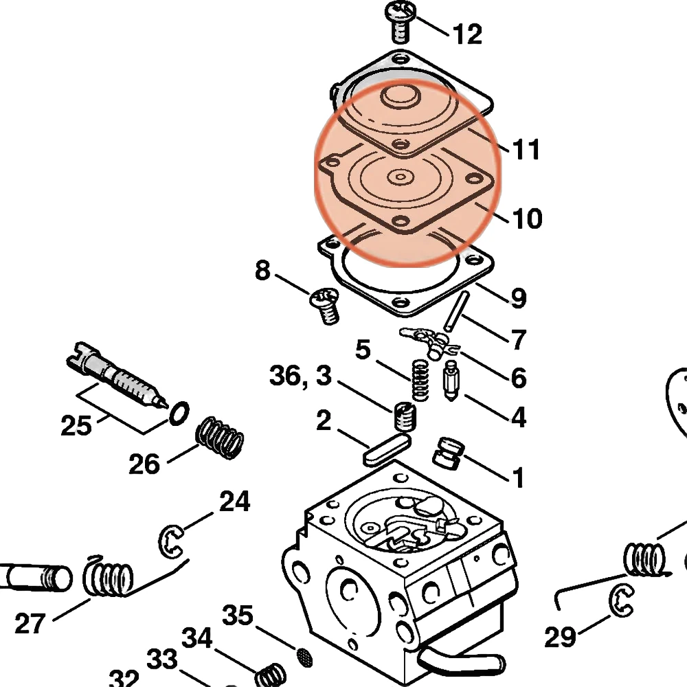 Stihl - 1123-121-4700 - Steuermembran