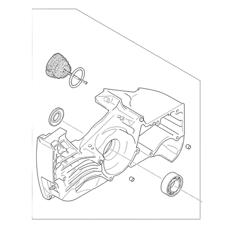 Stihl - 1124-020-2604 - Kurbelgehäusehälfte, Seite