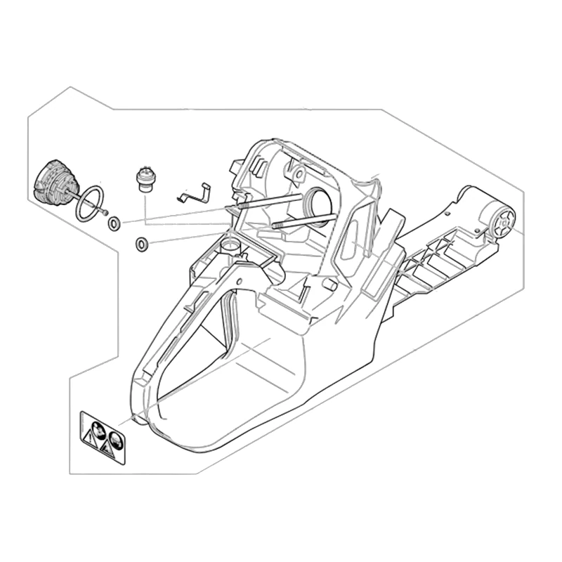 Stihl - 1124-350-0808 - Kraftstofftankgehäuse