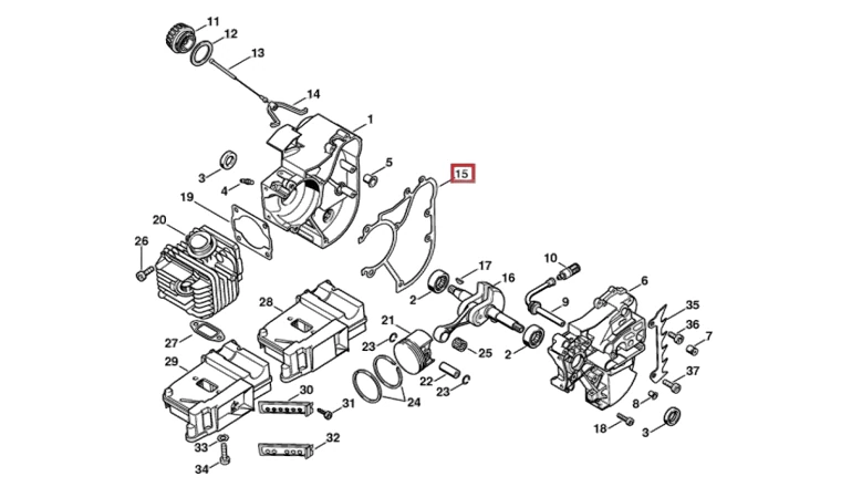 Stihl - 1129-029-0500 - Dichtung
