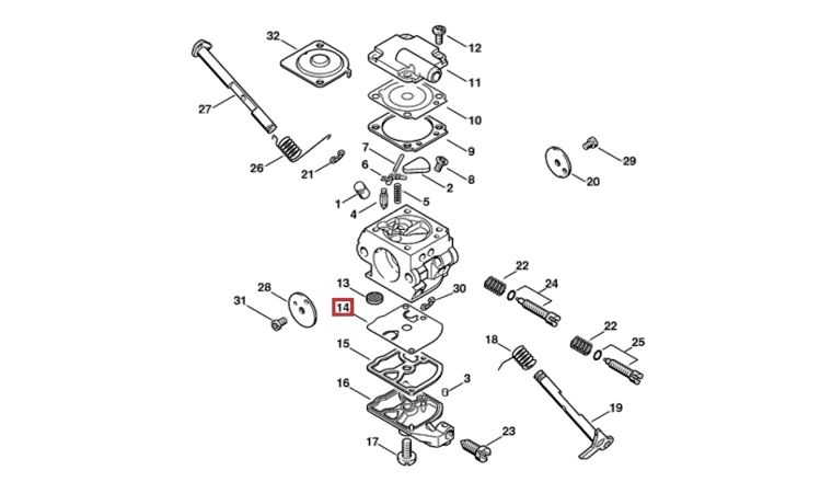 Stihl - 1129-121-4800 - Pumpenmembran