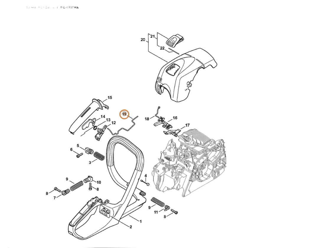 Stihl - 1139-182-1500 - Hauptgaszug