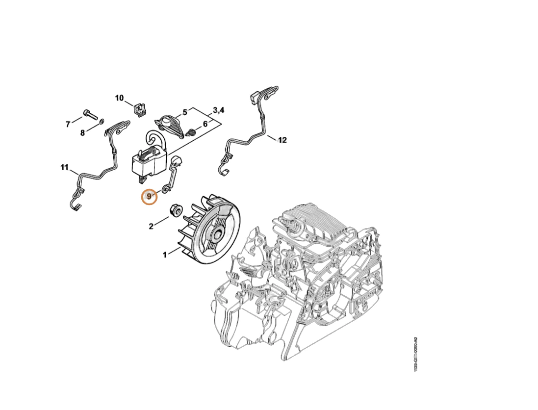 Stihl - 1139-405-8000 - Isolierelement