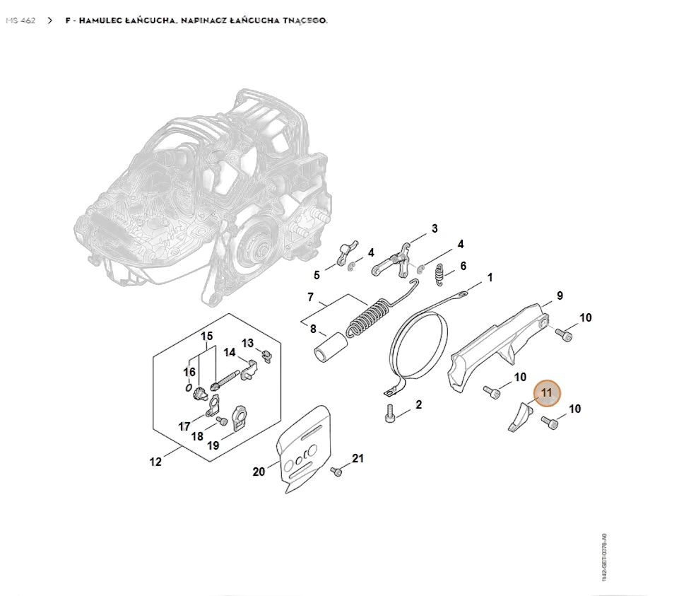 Stihl - 1142-021-1101 - Abdeckung