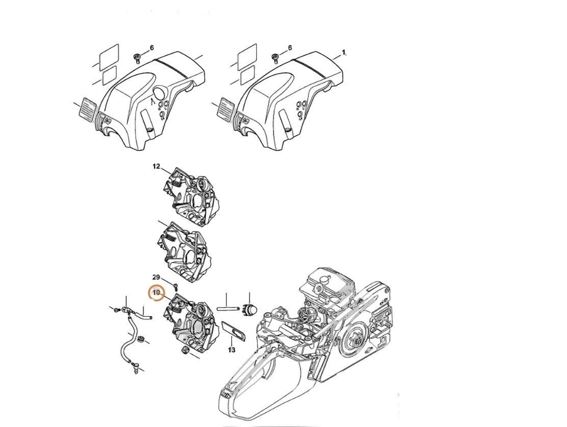 Stihl - 1143-087-3003 - Luftstromregelabdeckung
