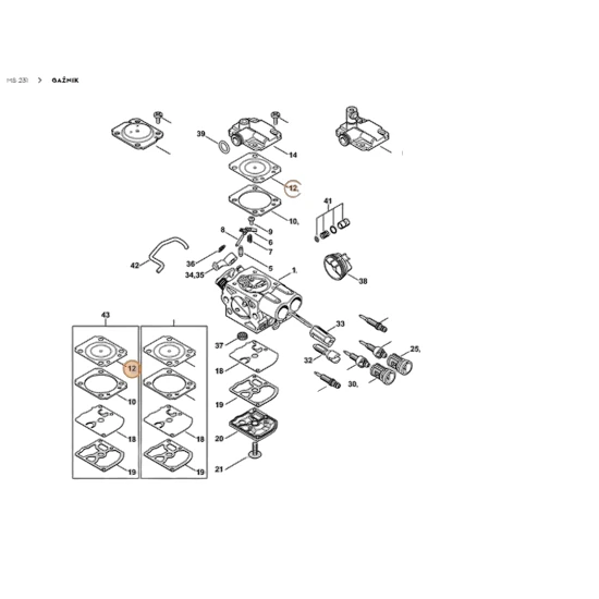 Stihl - 1143-121-4702 - Steuermembran