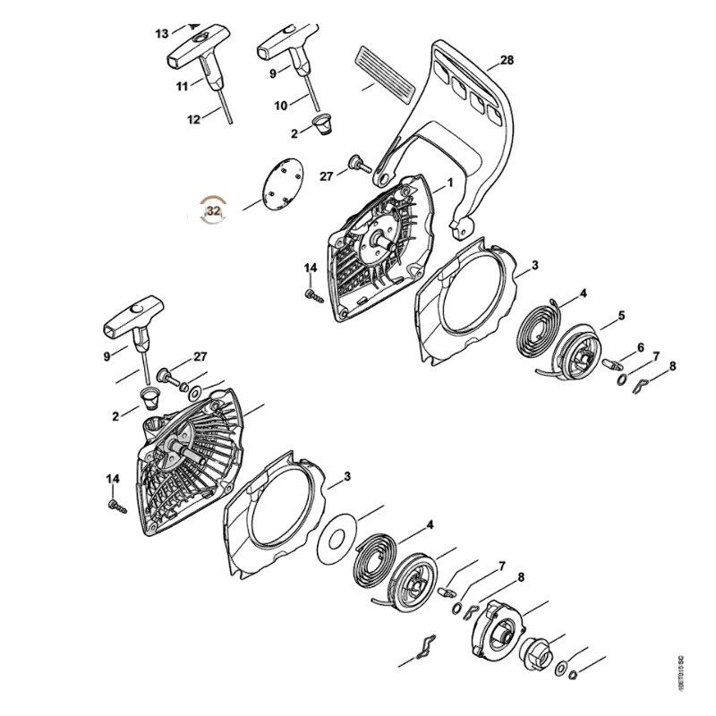 Stihl - 1143-967-1503 - Typenschild für Gerät MS 251