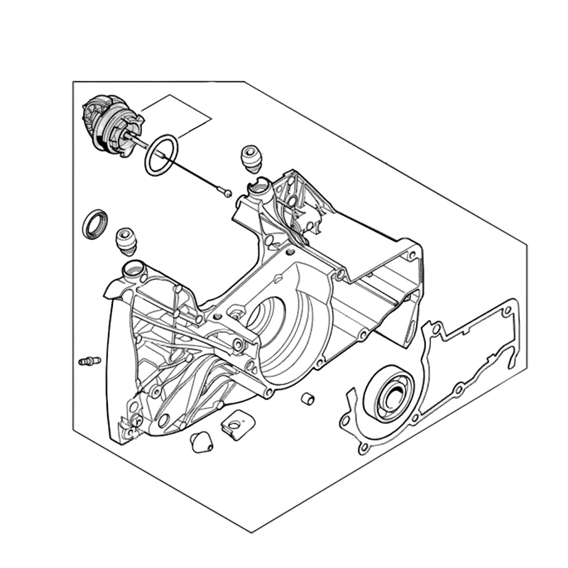 Stihl - 1144-020-2604 - Kurbelgehäusehälfte, Seite