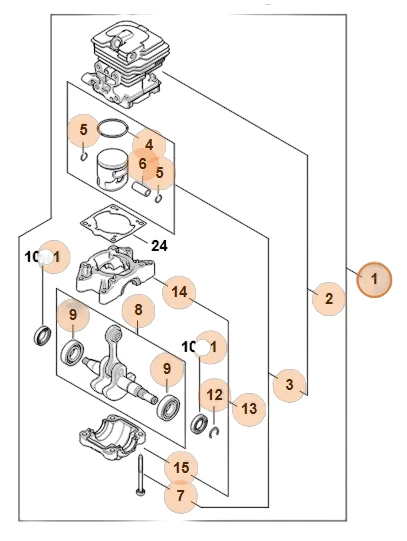 Stihl - 1148-020-0203 - Antriebseinheit