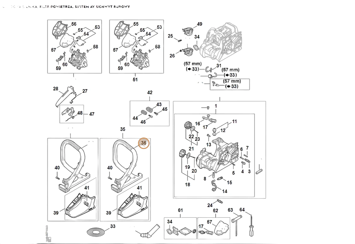 Stihl - 1148-791-1704 - Rohrgriff