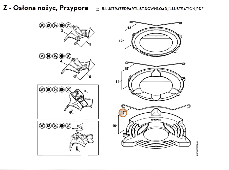 Stihl - 4116-792-4300 - Spannarm