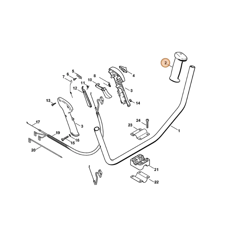 Stihl - 4128-791-0300 - Griff - linke Seite