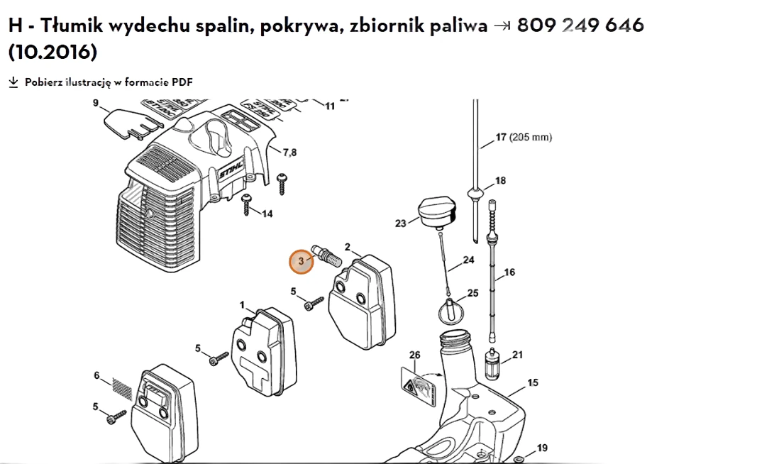 Stihl - 4140-140-6900 - Düse mit Gitter