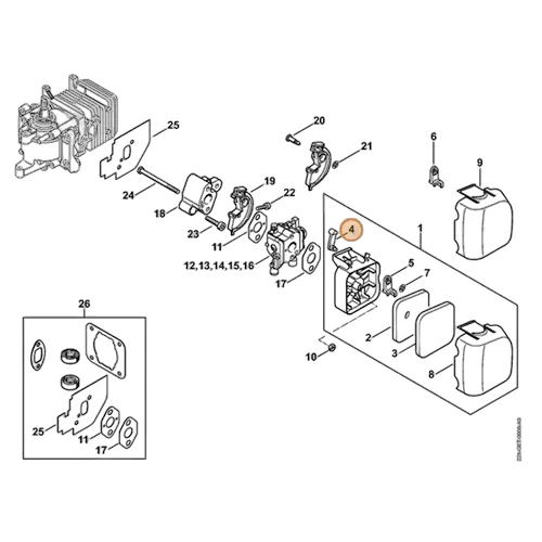 Stihl - 4140-141-3700 - Hebel