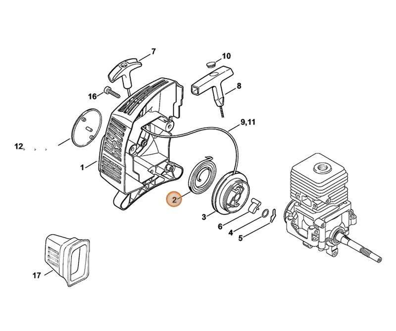 Stihl - 4140-190-0601 - Rückstellfeder