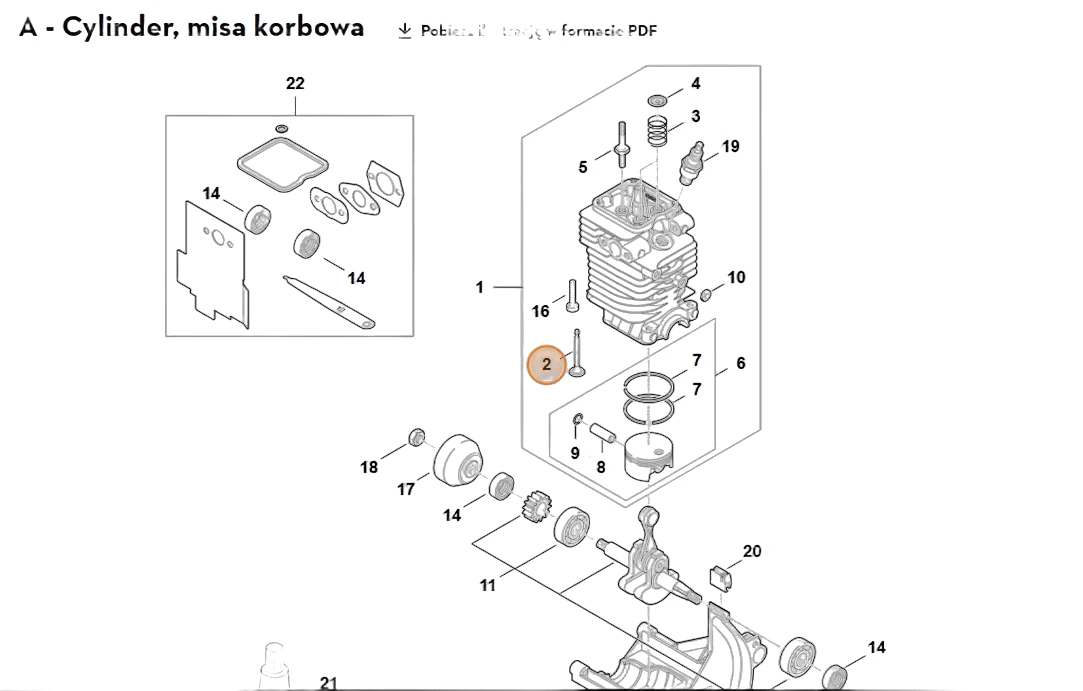 Stihl - 4180-025-2002 - Ventil